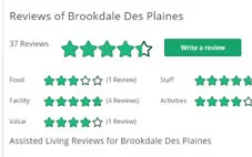5 star review on caring.com for assisted living