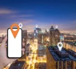 Mobile phone showing location