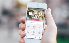 Foursquare app on mobile phone