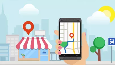 Google local business map