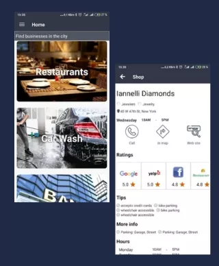 The Loc8NearMe mobile app